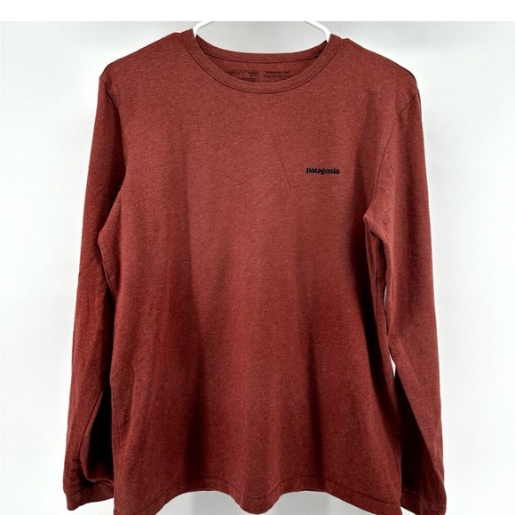 Patagonia Women's Brick Red Long Sleeve Tee - Picture 4 of 4